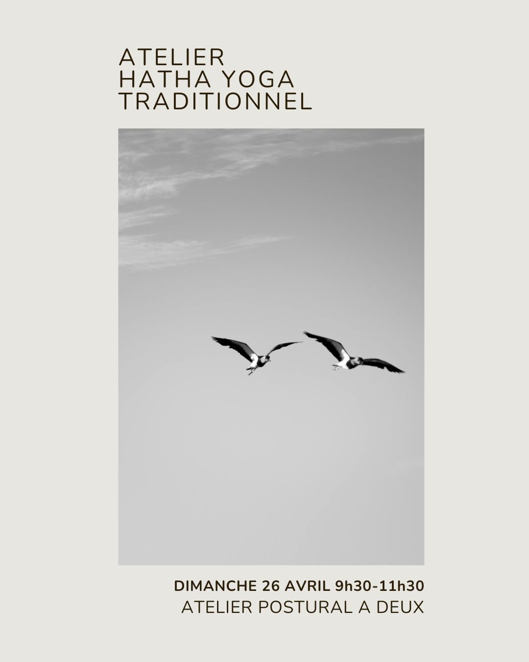 Découvrir les postures à deux – 26 Avril