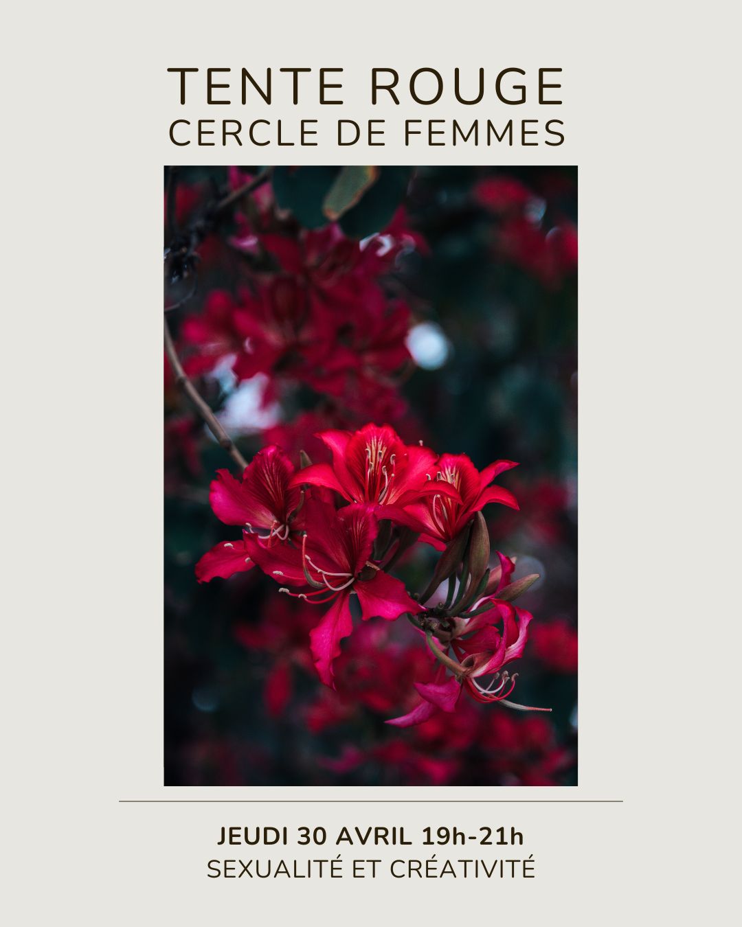 Sexualité et créativité – 30 Avril