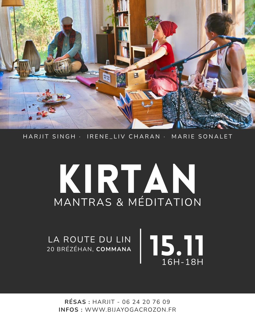 Kirtan à Commana – 15 Novembre